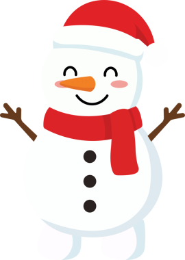 Kırmızı Fularlı Mutlu Kardan Adam Çizgi Filmi Karakteri. Kırmızı eşarp ve mavi arka planda Noel Baba şapkası takan sevimli bir kardan adam. Noel kutlamaları, kartlar ve kış çizimleri için harika.