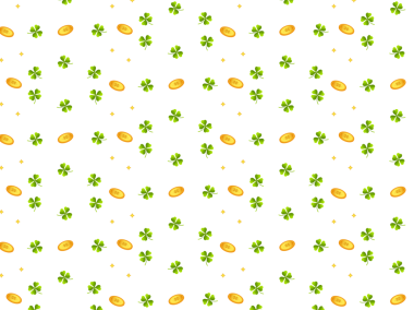 Aziz Patrick Günü yonca desenli arka plan. İnternet sitesi afişleri pazarlama reklamları sosyal medya grafikleri sunumları ambalajlama ve tatil kampanyaları için idealdir..