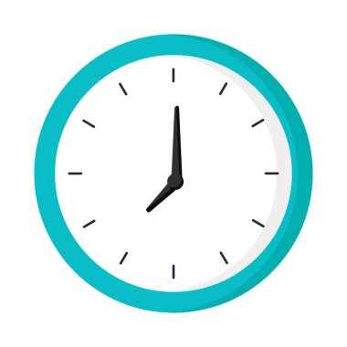 Saat vektör çizimi. zaman simgesi