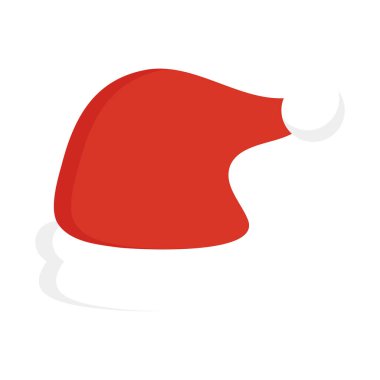 Kırmızı kurdeleli Noel şapkası.