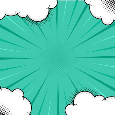 Çizgi roman kavramı. Pop sanat komedi tarzı. vektör illüstrasyonu