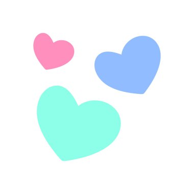 kalp şekli rengarenk arkaplan