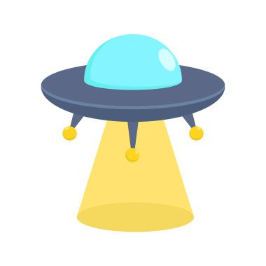 UFO basit vektör illüstrasyonu.