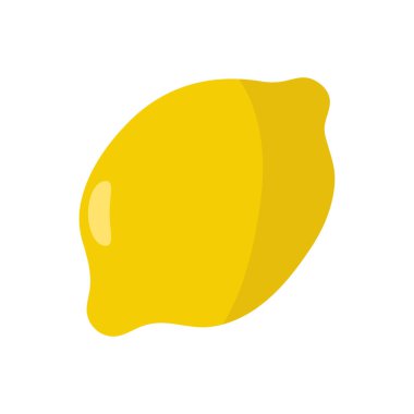 İzole edilmiş limon meyve ikonu. vektör çizimi tasarımı