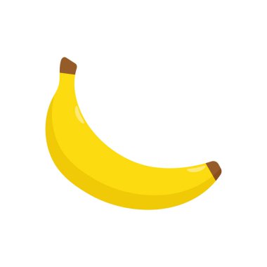 izole edilmiş muz ikonu vektör illüstrasyonu
