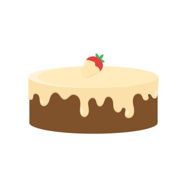 Lezzetli pasta ikonu vektör çizimi