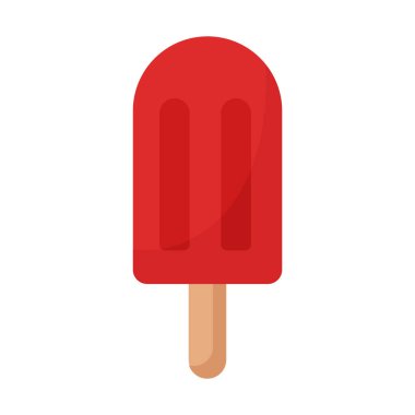 dondurma düz vektör simgesi