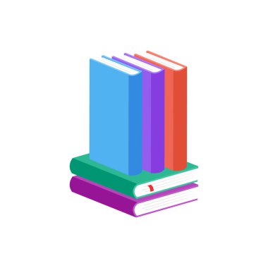 Kitap ikonu. düz dizayn. vektör 10