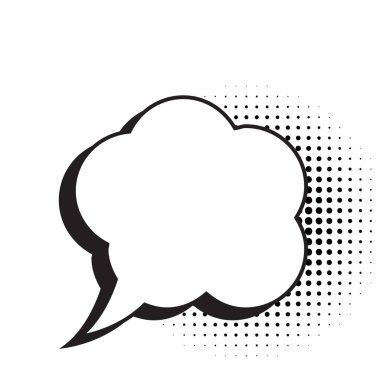 kabarcık konuşma ikonu. Sohbet balonu işareti. vektör sembolü.