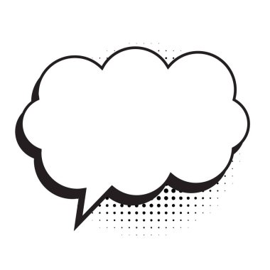 konuşma balonu simgesi, vektör illüstrasyonu