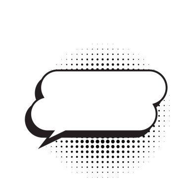 speech bubble with message vector illustration design