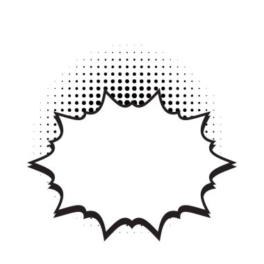 komik konuşma balonu simgesinin