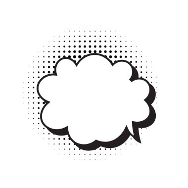 Konuşma balonu ikonu. vektör illüstrasyonu