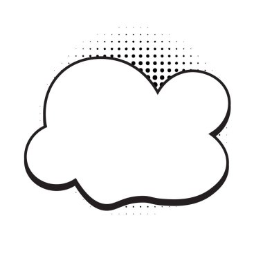 konuşma kabarcığı vektör çizimi