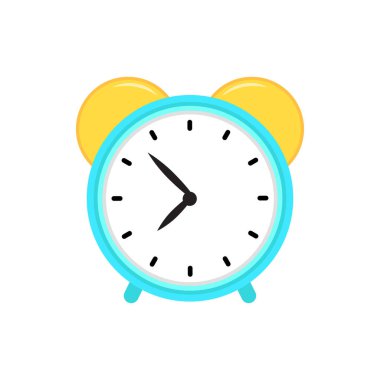 Alarm saat simgesi vektör illüstrasyonu