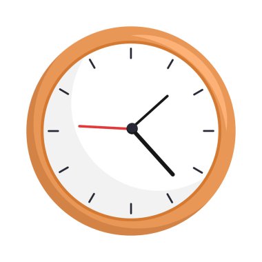 Çalar saat simgesi. Çalar saat vektör simgesi web için düz çizimi