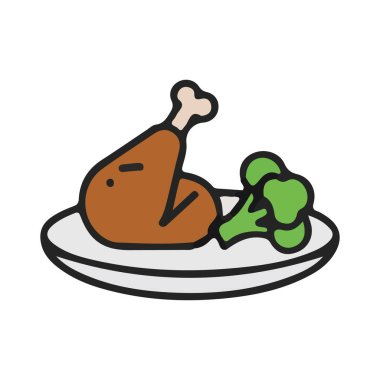 Tavuk ve kızarmış hindi.