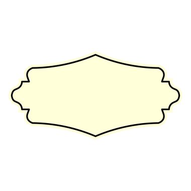 altın boş etiket simgesi