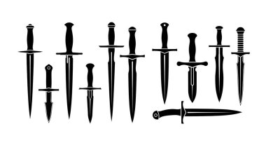 Farklı ortaçağ silahları, vektörleri