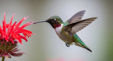 Bahçede bir kuş uçuyor.