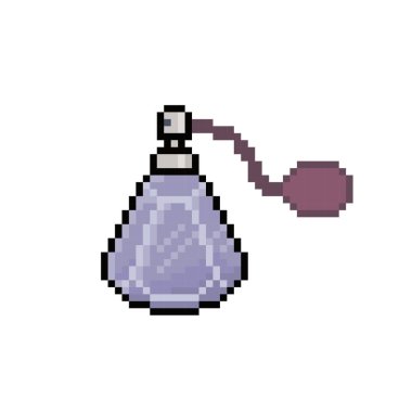 Parfüm Şişe Simgesi Piksel Sanatı