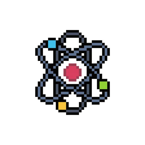 evren atom simgesi piksel sanatı