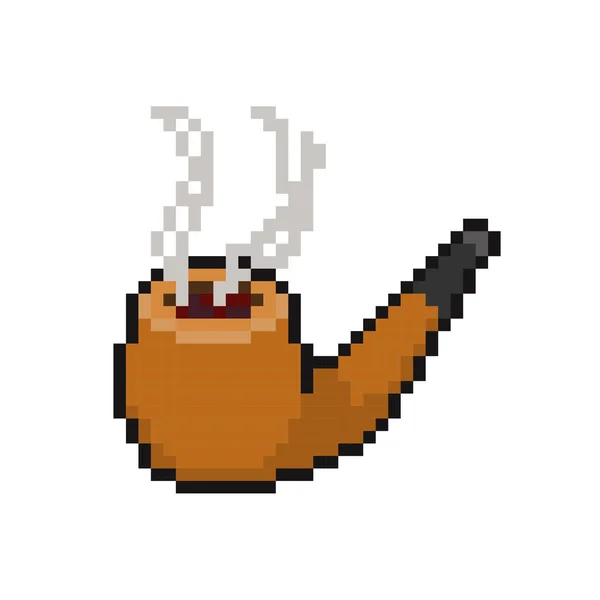 tütün piposu klasik piksel sanatı