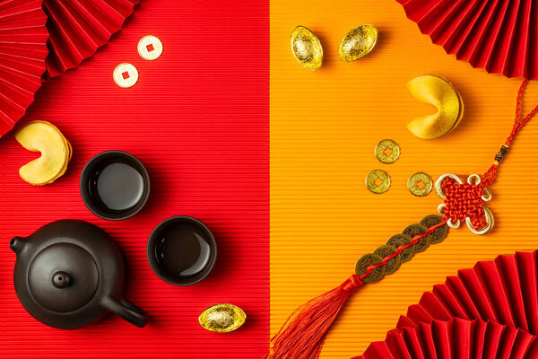 Chinese New Year flat lay