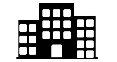 Mimari Tasarım için Modern Bina Silüeti Simgesi