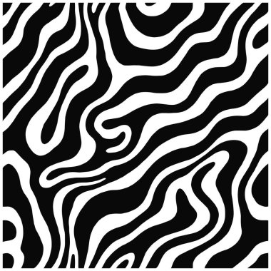 Girdap şeklinde organik çizgiler ve kıvrımlar içeren koyu soyut bir arka plan desenli, akışkan bir desen oluşturuyor..