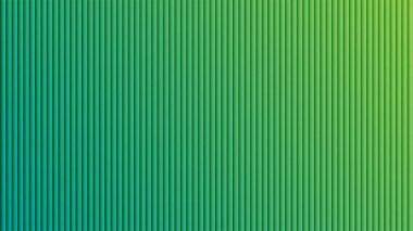 Dikey çıkıntıların dokulu yüzeyine sahip soyut arkaplan, mavi-yeşil 'den parlak yeşil' e pürüzsüz bir renk geçişi gösteriyor.