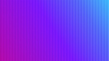 Dinamik soyut arkaplan, çarpıcı bir dikey tırtıklı desen, pürüzsüz bir renk gradyanı, canlı mordan elektrik mavisine doğru..