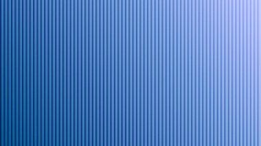 Dikey çizgilerin yinelenen bir modelini içeren soyut mavi arkaplan, çeşitli tasarım ihtiyaçları için gradyan aydınlatma ile temiz, çağdaş bir doku sunar.