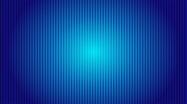 Dinamik mavi soyut arkaplan çeşitli dikey çizgiler, canlı bir merkezi parıltı ve değişken bir efekt içerir. Teknoloji ve kurumsal tasarımlar için ideal..