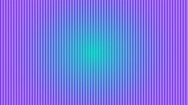 Yan taraftaki mordan parlak turkuaz bir merkeze pürüzsüz bir eğim gösteren kıvrımlı bir yüzeye ayrıntılı bir yakın çekim..