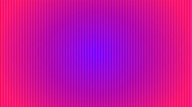 Parlak fuşya pembesinden elektrik moruna kadar dinamik bir gradyan ile yıkanmış, dikey ve tekrarlanan bir doku, derinlik yaratıyor..