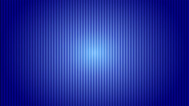 Dikey mavi kaburgaların yer aldığı soyut bir dijital arkaplan, parlak merkezi bir ışıkla aydınlatılmış, derinlik hissi yaratıyor..