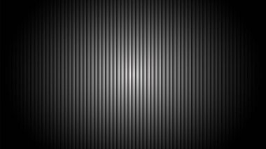 Paralel dikey kaburgalardan oluşan dokulu bir yüzeye yakın çekim, hafif bir eğim ve gölge etkisi ile metalik bir parıltı oluşturur..