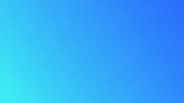 Parlak cyan 'dan koyu maviye pürüzsüz bir geçiş, modern dijital sanat hissi veren, ince benekli bir dokuyla soyut bir eğim yaratır..