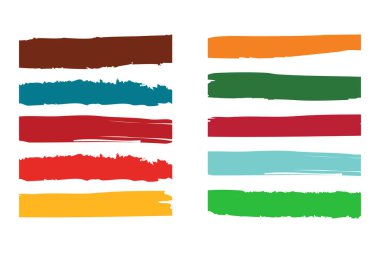 Hareketli, elle boyanmış, dokulu fırça darbelerinin dinamik bir koleksiyonu. Yaratıcı altyapılar, afişler ve sanatsal tasarım projeleri için ideal.