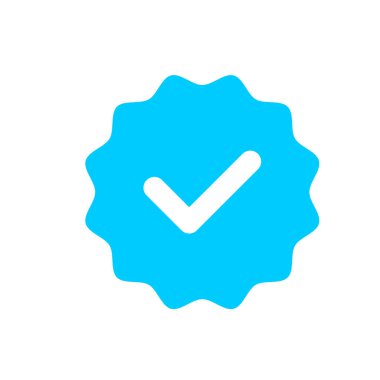 Canlı bir mavi onay işareti simgesi, modern düz bir dizaynda yapılmış, gıcır gıcır beyaz bir kene içeriyor. Bu temiz grafik, dijital kullanım için ideal olan onay, güven ve tamamlamayı iletir.