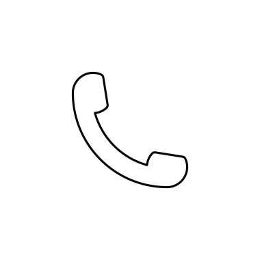 Klasik bir telefon ahizesi simgesinin basit, temiz vektör çizimi. İletişim ve iletişim sembolleri için mükemmel. Ölçeklenebilir grafik tasarımı.