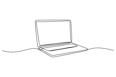 dizüstü bilgisayarda dizüstü bilgisayar simgesi, satır biçimi