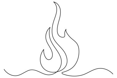 beyaz zemin üzerinde alevler ateş