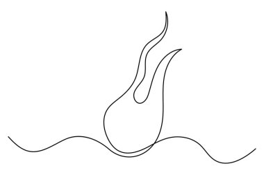 ateş alev alev ikonu vektör illüstrasyon tasarımı