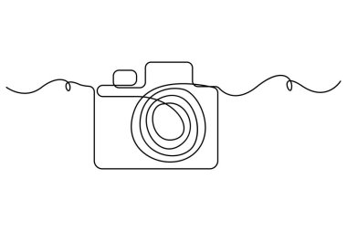 Modern temalar için beyaz zemin üzerinde soyut sürekli çizgi vektör sanatı resim simgesi