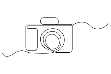 Modern temalar için beyaz zemin üzerinde soyut sürekli çizgi vektör sanatı resim simgesi