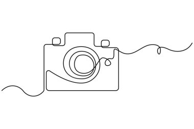 Modern temalar için beyaz zemin üzerinde soyut sürekli çizgi vektör sanatı resim simgesi