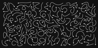 100 el çizimi ok siyah arkaplan