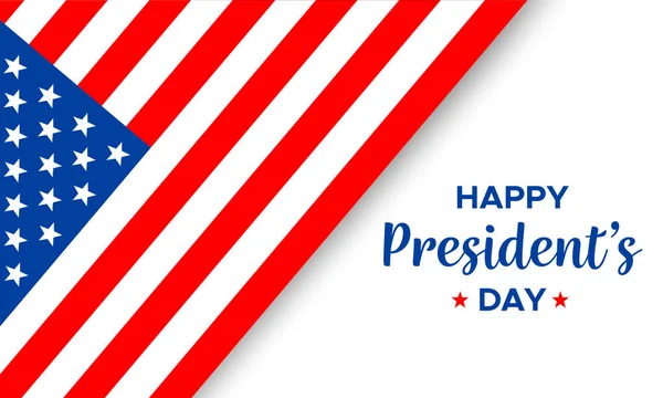 Happy President Day Handwritten Text Usa National Flag Illustration Vectorielle — Image vectorielle